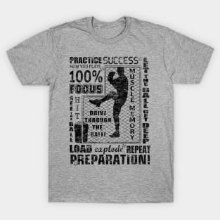 Baseball Motivational Fundamentals Hitting 101 L-Screen Batting Practice Original T-Shirt